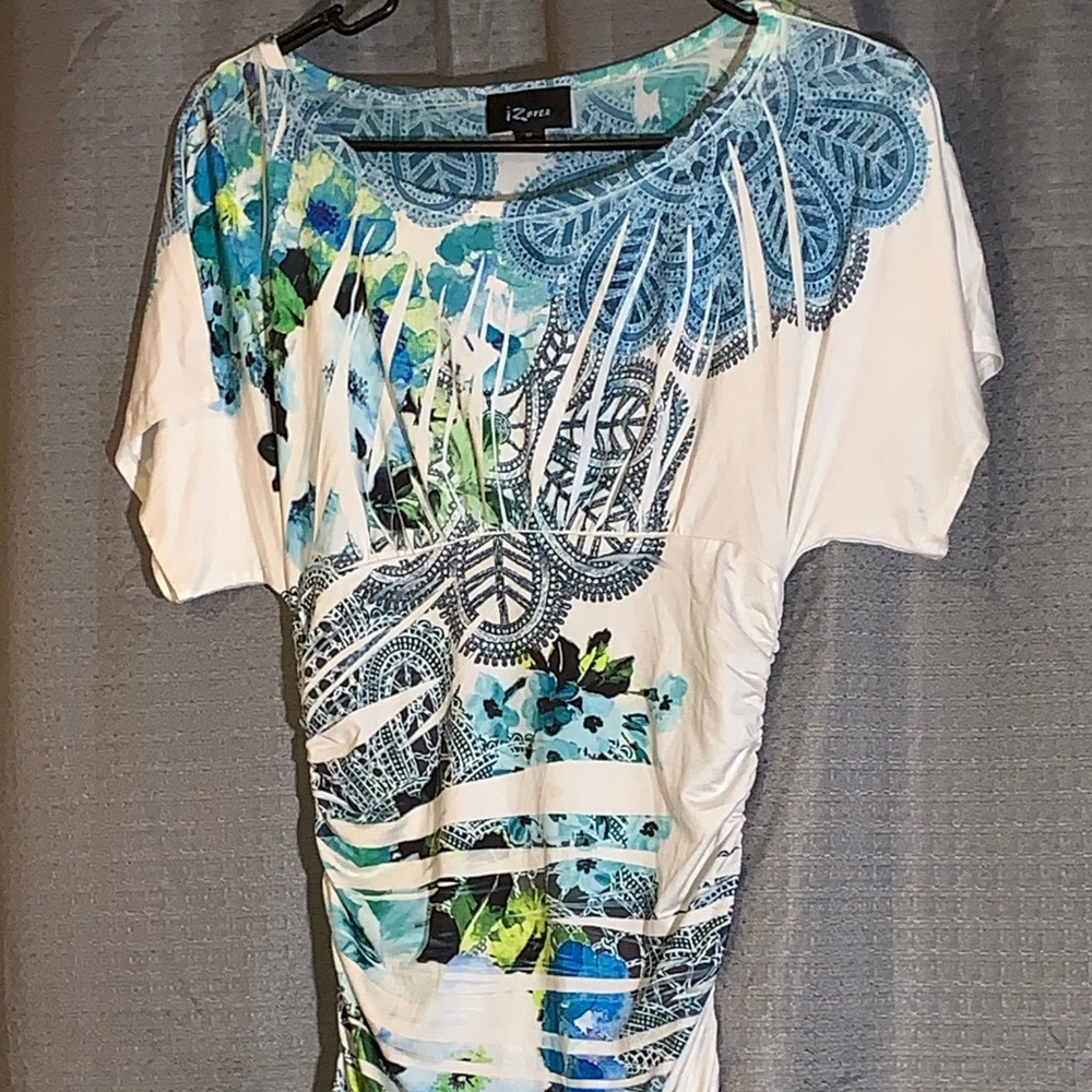 I Z Byer white bunch top